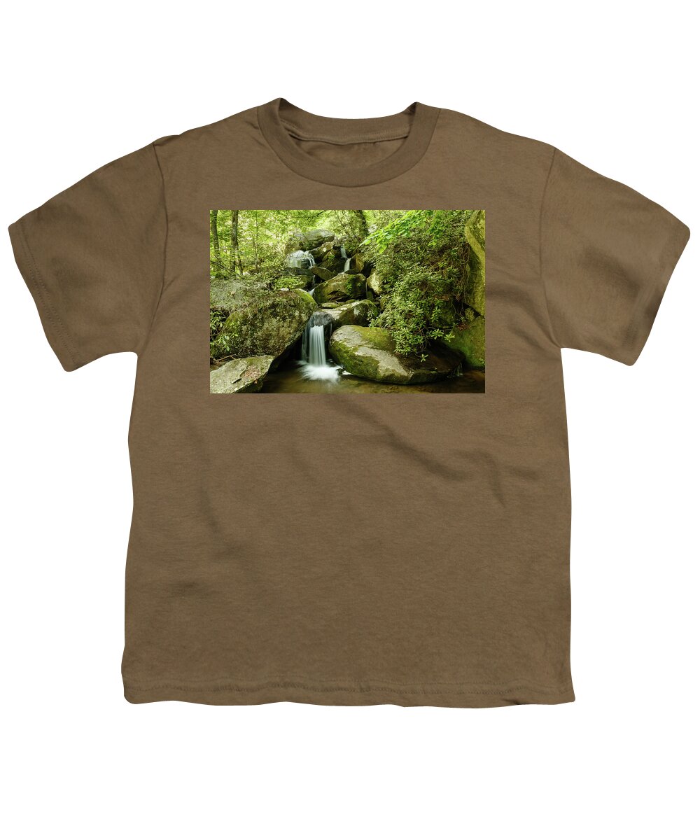 North Carolina Youth T-Shirt featuring the photograph South Mountains Rest Stop by Joni Eskridge