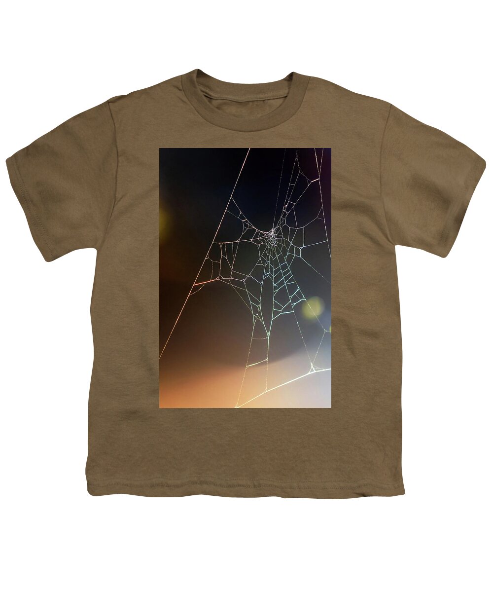 Spider Youth T-Shirt featuring the photograph Spider Web by Carlos Caetano