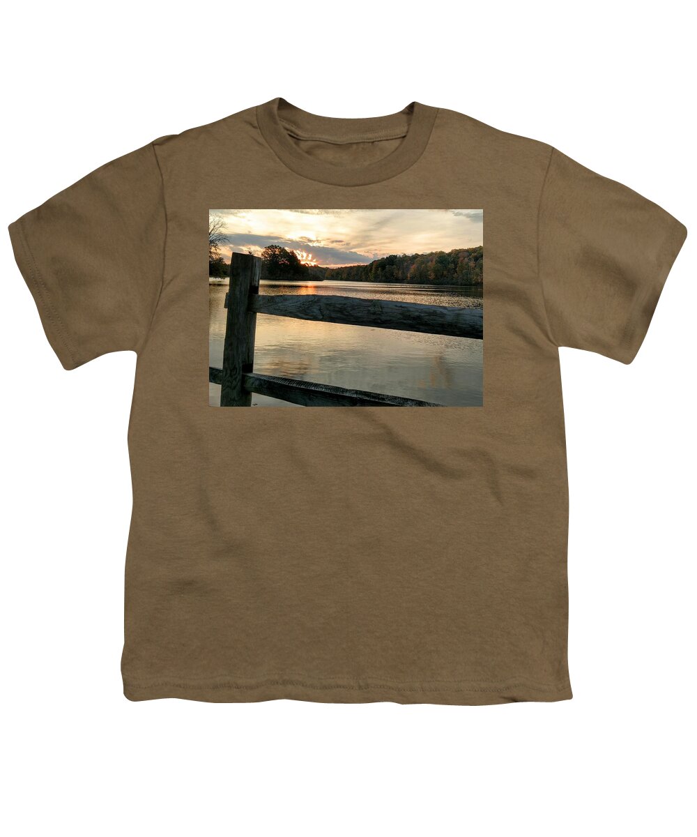  Youth T-Shirt featuring the photograph Split Rail Sunrise by Brad Nellis