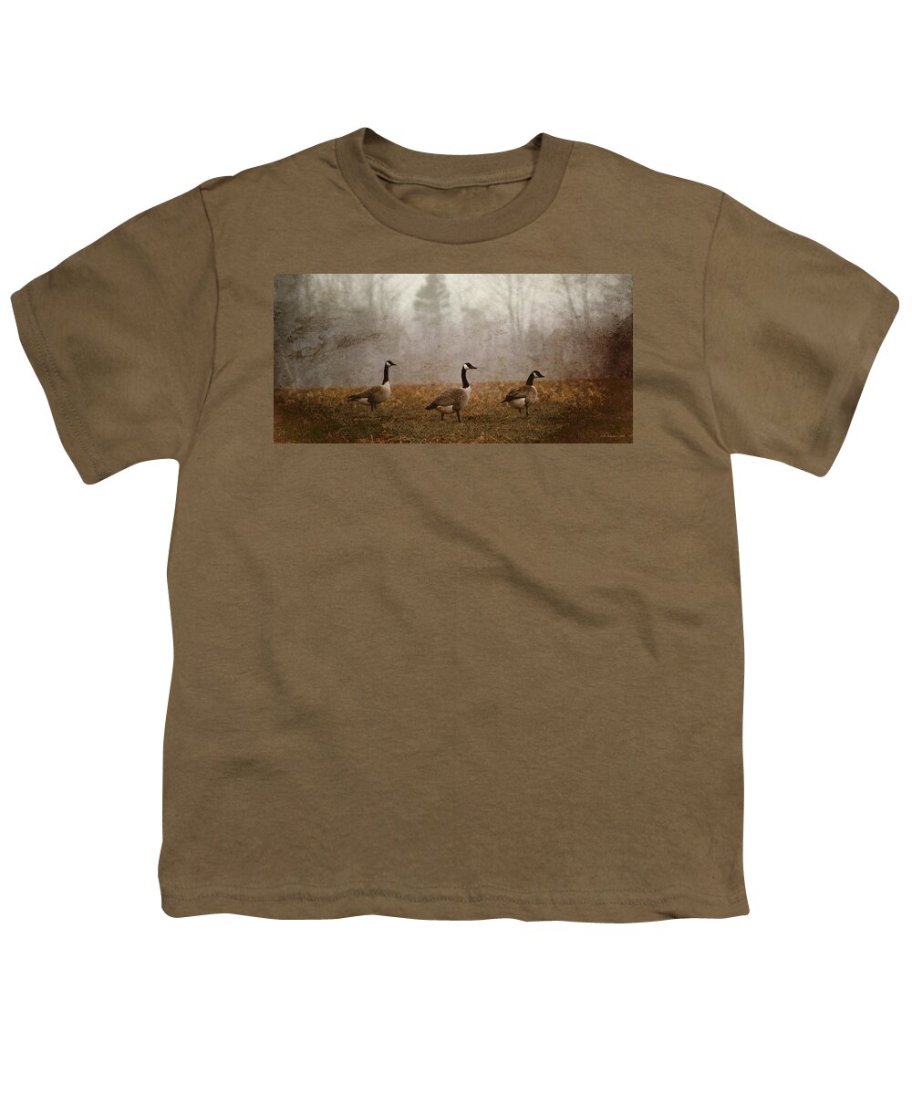 Goose Youth T-Shirt featuring the photograph Spring Geese by WB Johnston