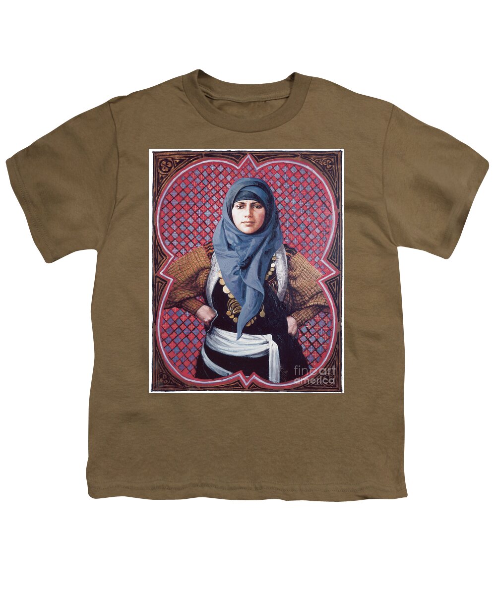 St. Martha Youth T-Shirt featuring the painting St. Martha - LGMAR by Louis Glanzman