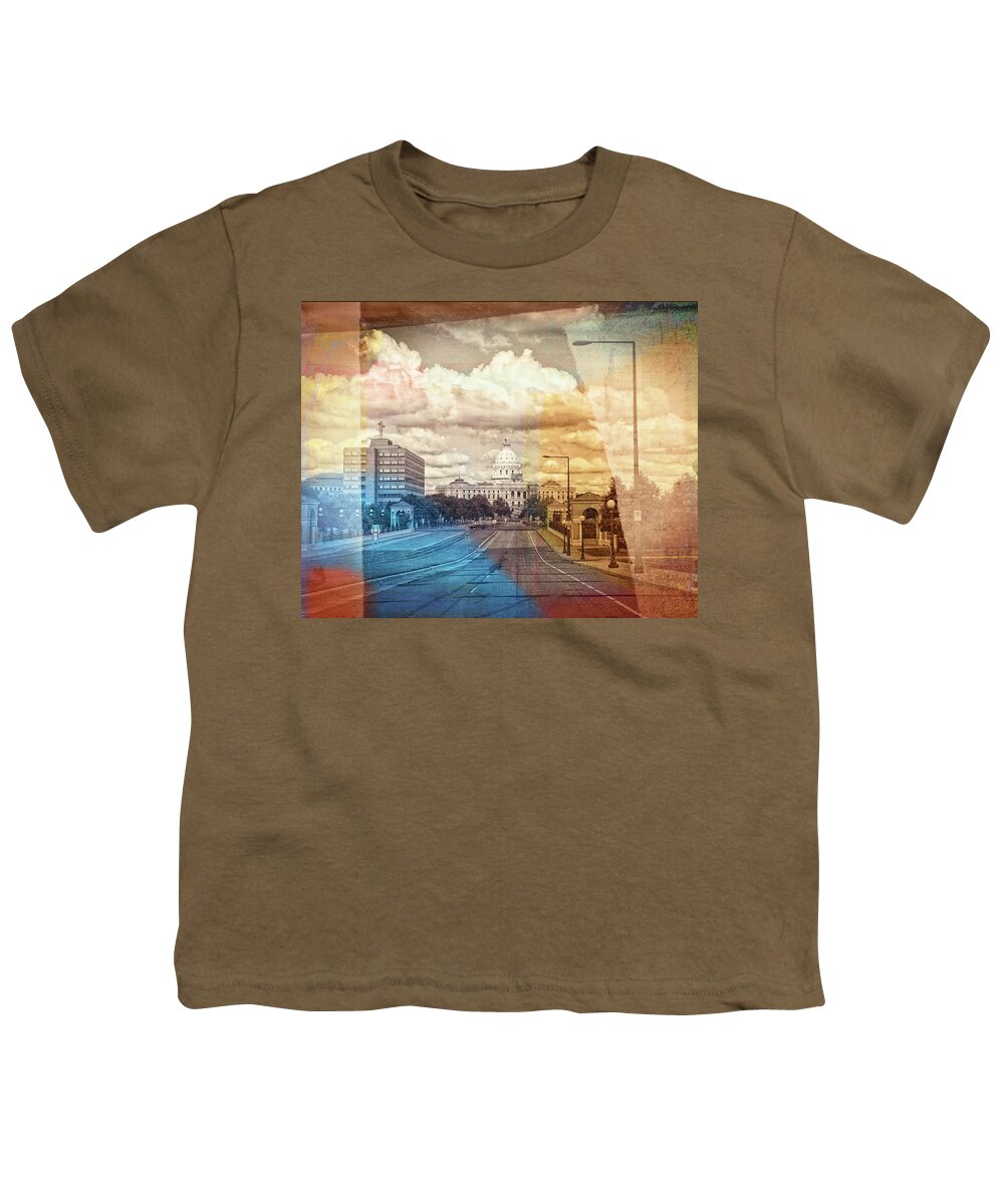 St. Paul Youth T-Shirt featuring the photograph St. Paul Capital Building by Susan Stone
