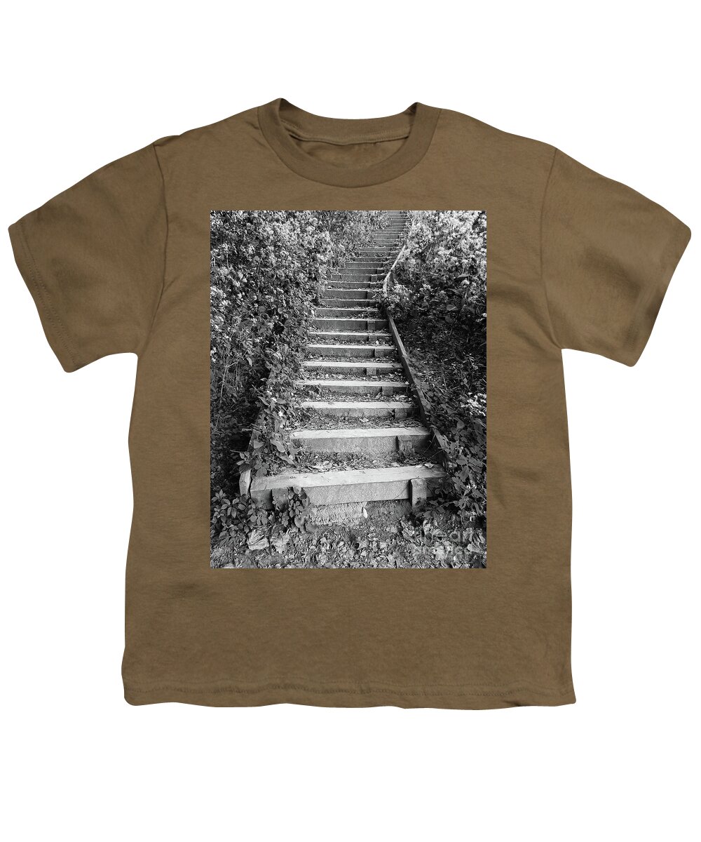 Ann Arbor Youth T-Shirt featuring the photograph Stairway Through Foliage by Phil Perkins