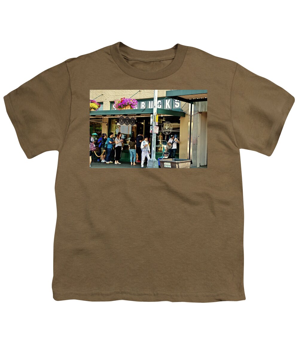  Youth T-Shirt featuring the photograph Starbucks Number One by Brian Sereda
