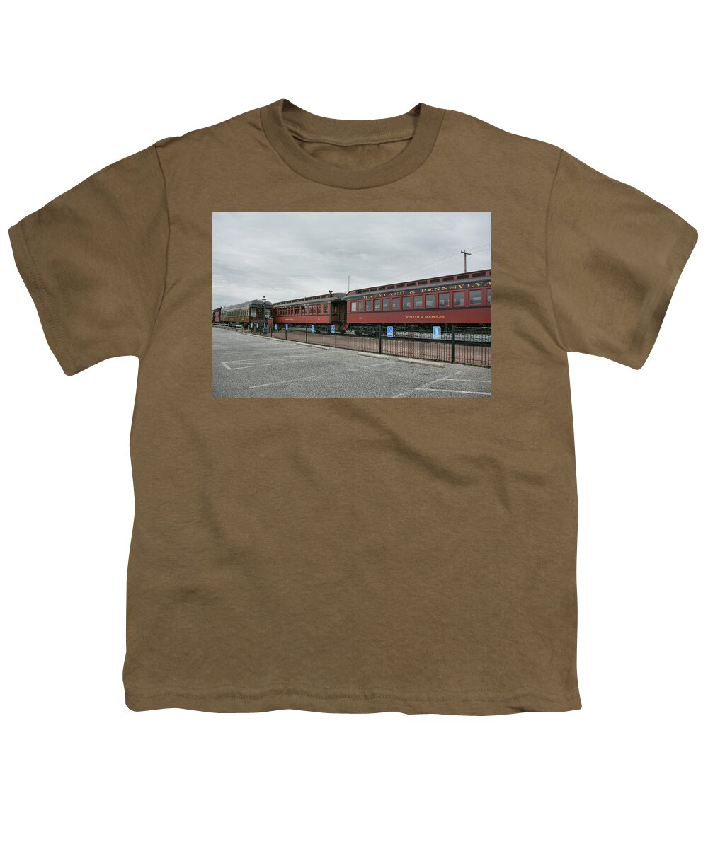 Railroad Youth T-Shirt featuring the photograph Strasburg Railroad by John Black