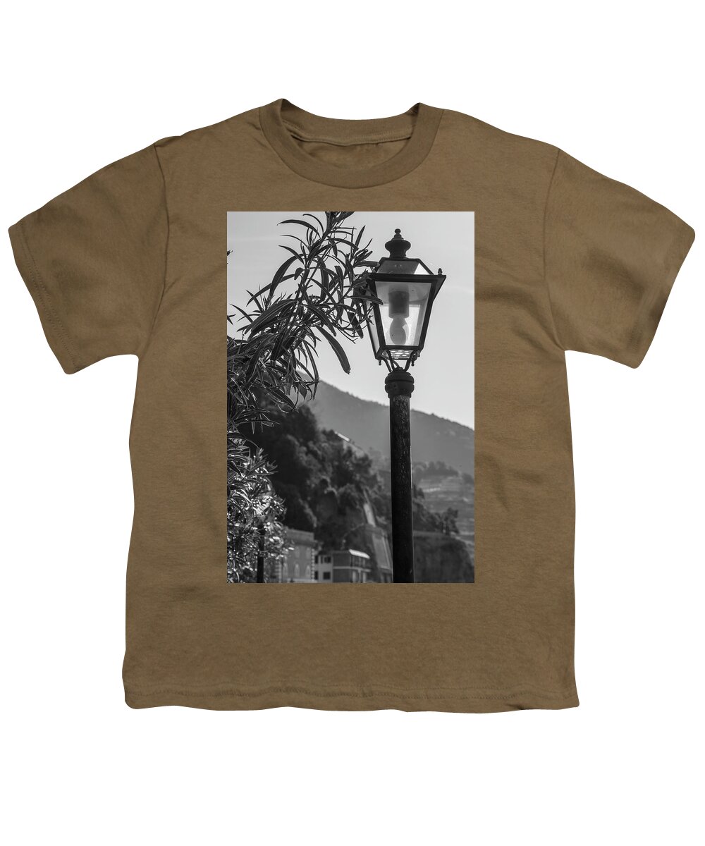 Cinque Terre Youth T-Shirt featuring the photograph Street Light in Cinque Terre by John McGraw