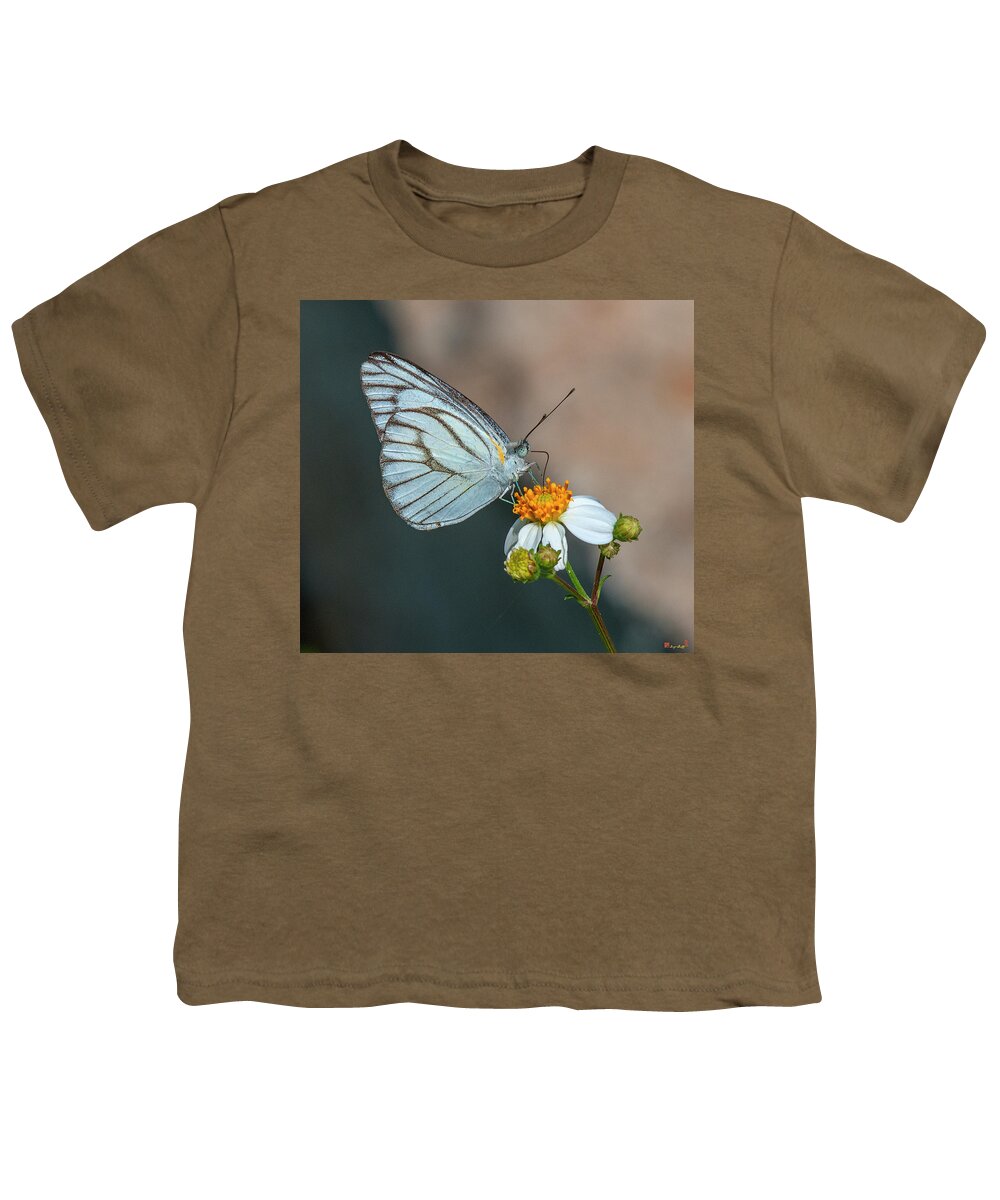 Nature Youth T-Shirt featuring the photograph Striped Albatross Butterfly DTHN0209 by Gerry Gantt