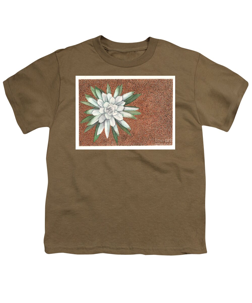 Succulent Youth T-Shirt featuring the painting Succulent by Hilda Wagner