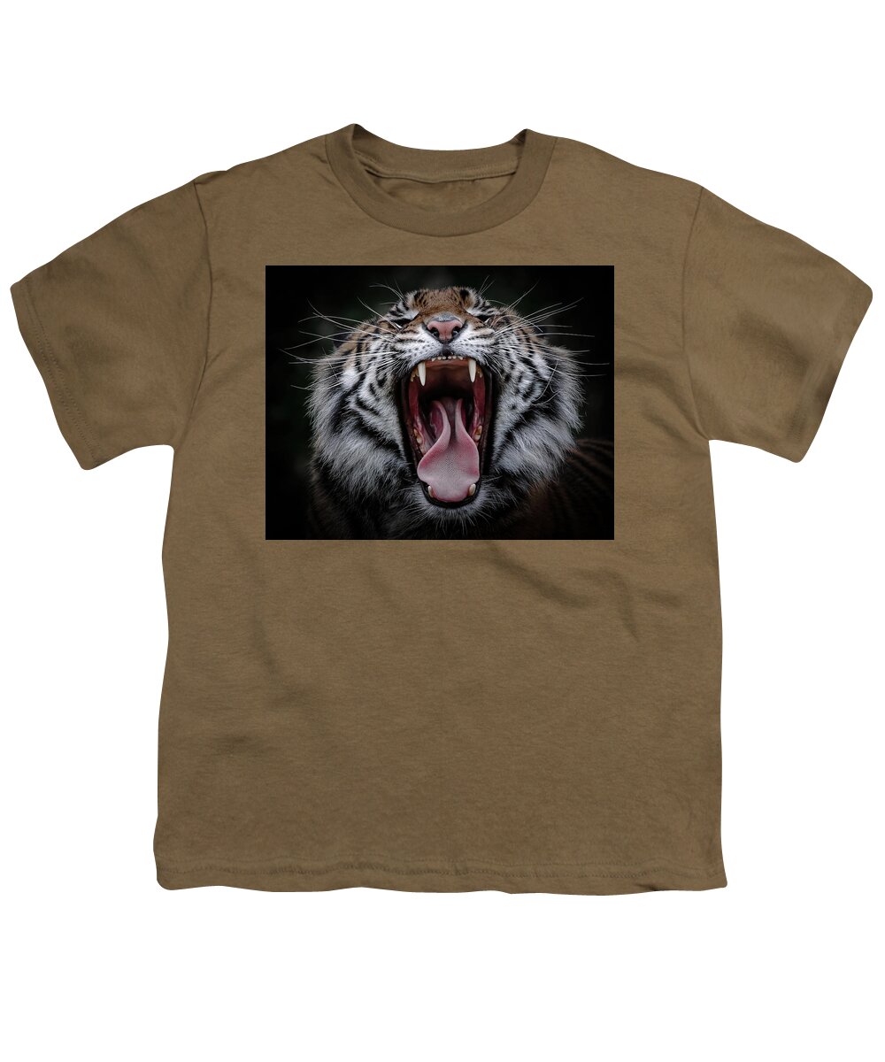 Tiger Youth T-Shirt featuring the photograph Sumatran Tiger V by Athena Mckinzie