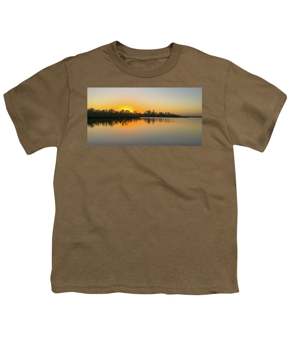 River Youth T-Shirt featuring the photograph Sunrise On The Peace River by John Black