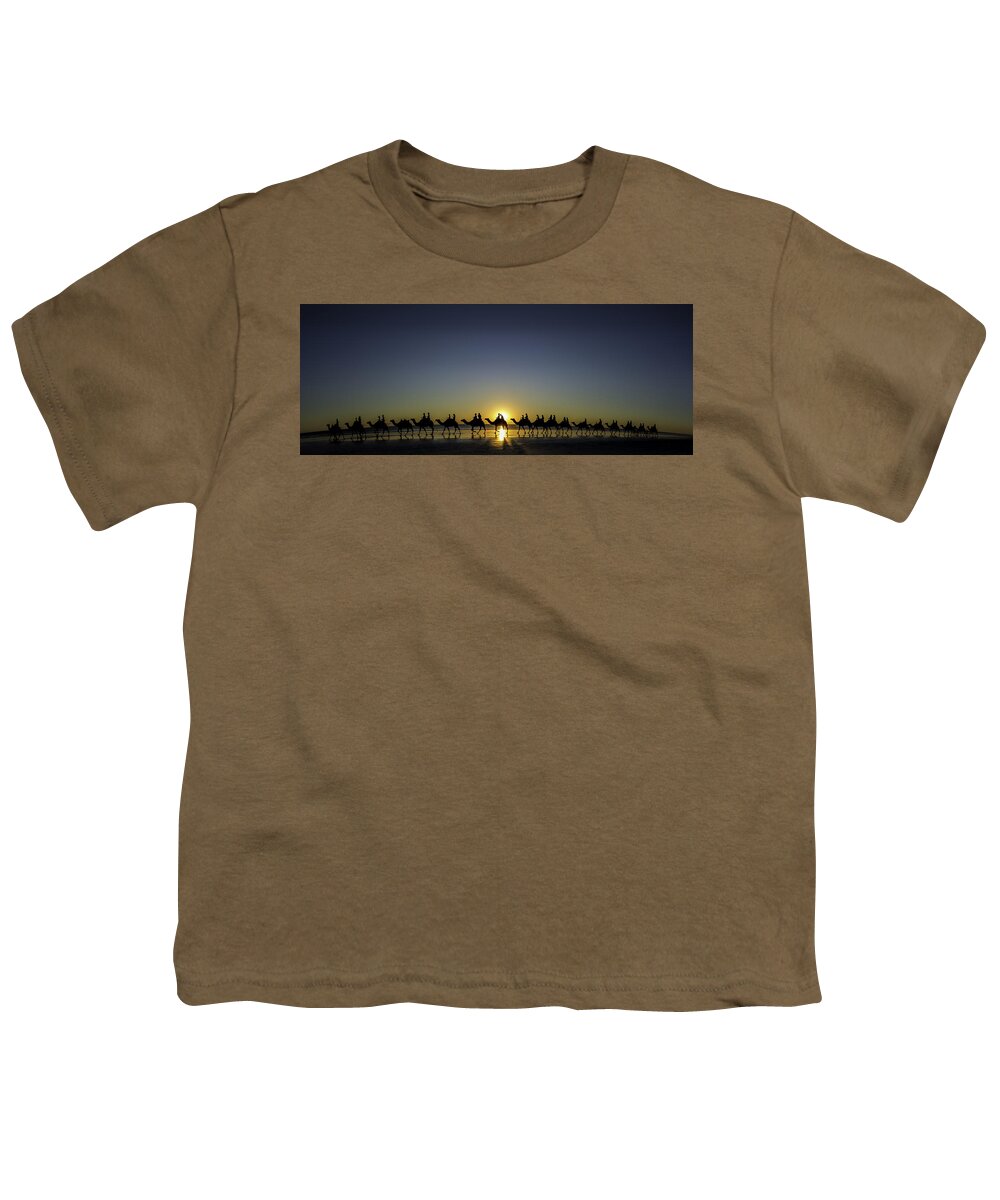 Broome Youth T-Shirt featuring the photograph Sunset at Cable Beach by Chris Cousins