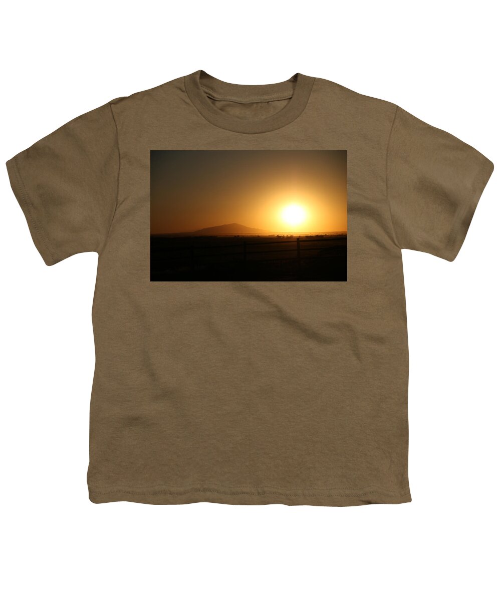 Print Youth T-Shirt featuring the photograph Sunset at Roswell New Mexico by Ryan Crouse