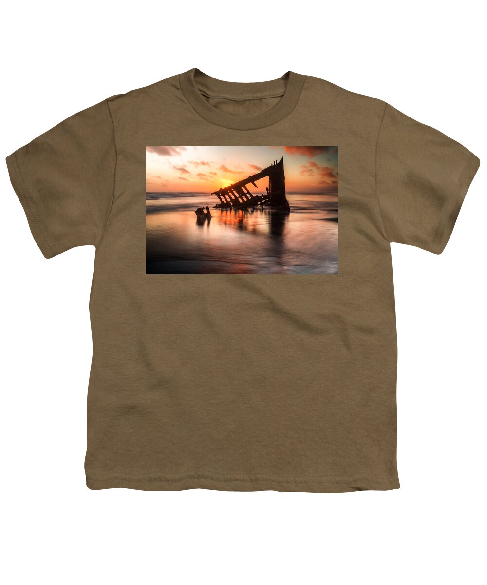 Sunset Youth T-Shirt featuring the photograph Sunset Glow 0016 by Kristina Rinell