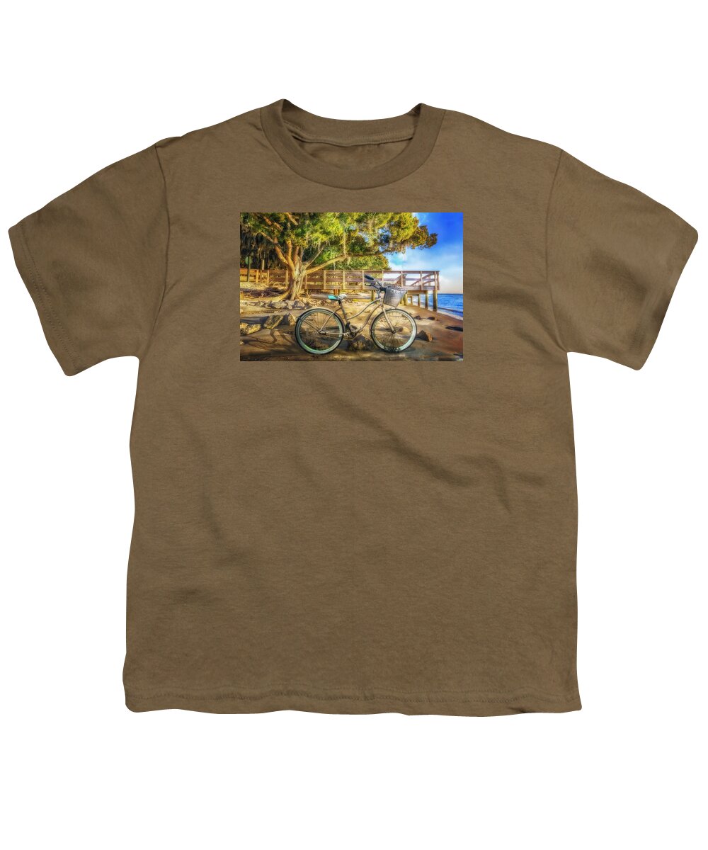 Clouds Youth T-Shirt featuring the photograph Sunset Ride by Debra and Dave Vanderlaan