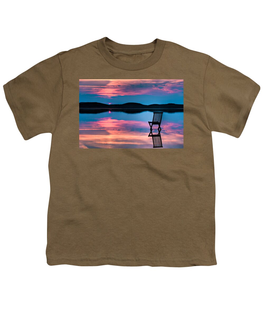 Background Youth T-Shirt featuring the photograph Surreal Sunset by Gert Lavsen