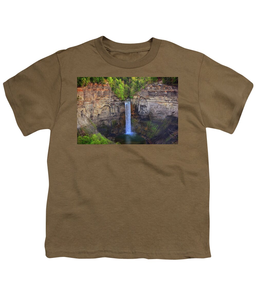 Taughannock Falls State Park Youth T-Shirt featuring the photograph Taughannock Falls by Raymond Salani III