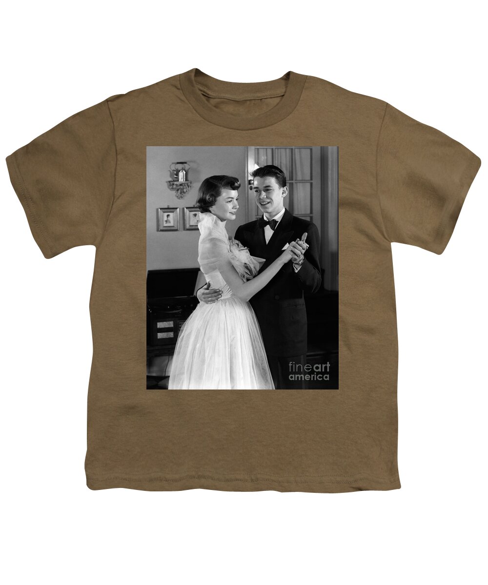 1950s Youth T-Shirt featuring the photograph Teen Couple Dancing, C.1950s by H. Armstrong Roberts/ClassicStock