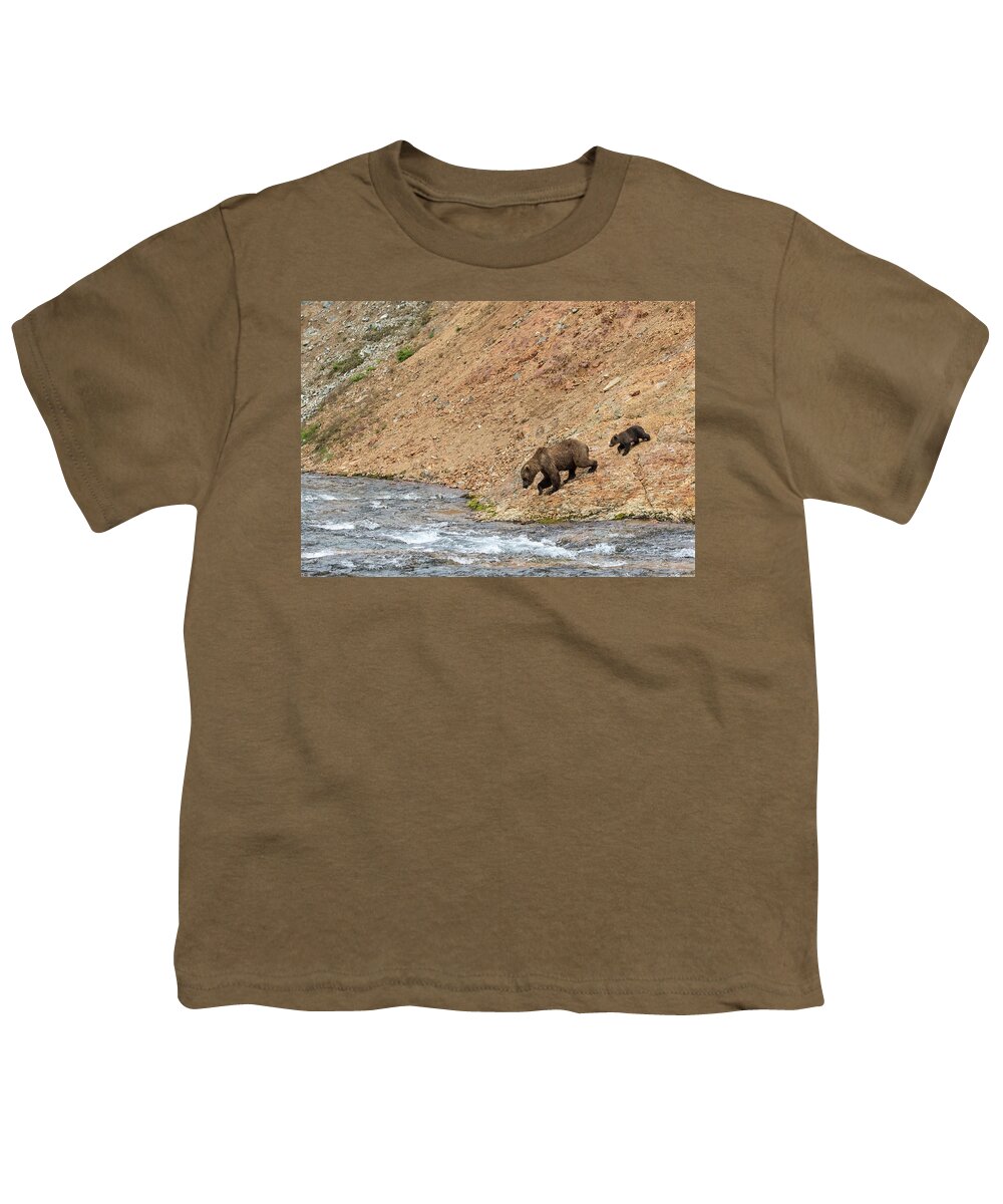 Alaska Youth T-Shirt featuring the photograph The Danger Has Passed by Cheryl Strahl