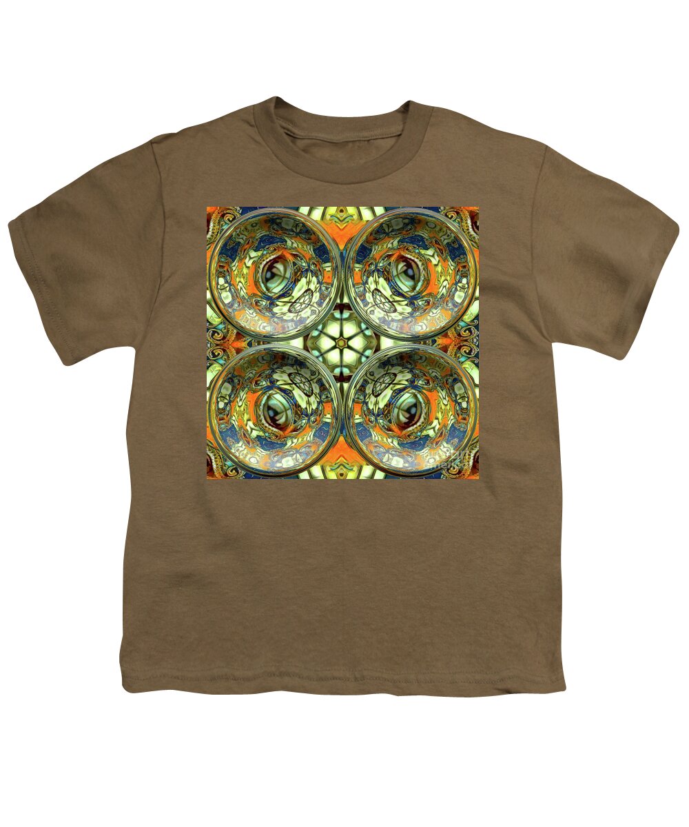 Abstract Youth T-Shirt featuring the digital art The Eyes Have It by Kathy Kelly