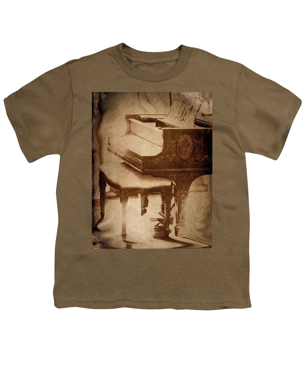 Glowing Youth T-Shirt featuring the photograph The Piano... by Arthur Miller