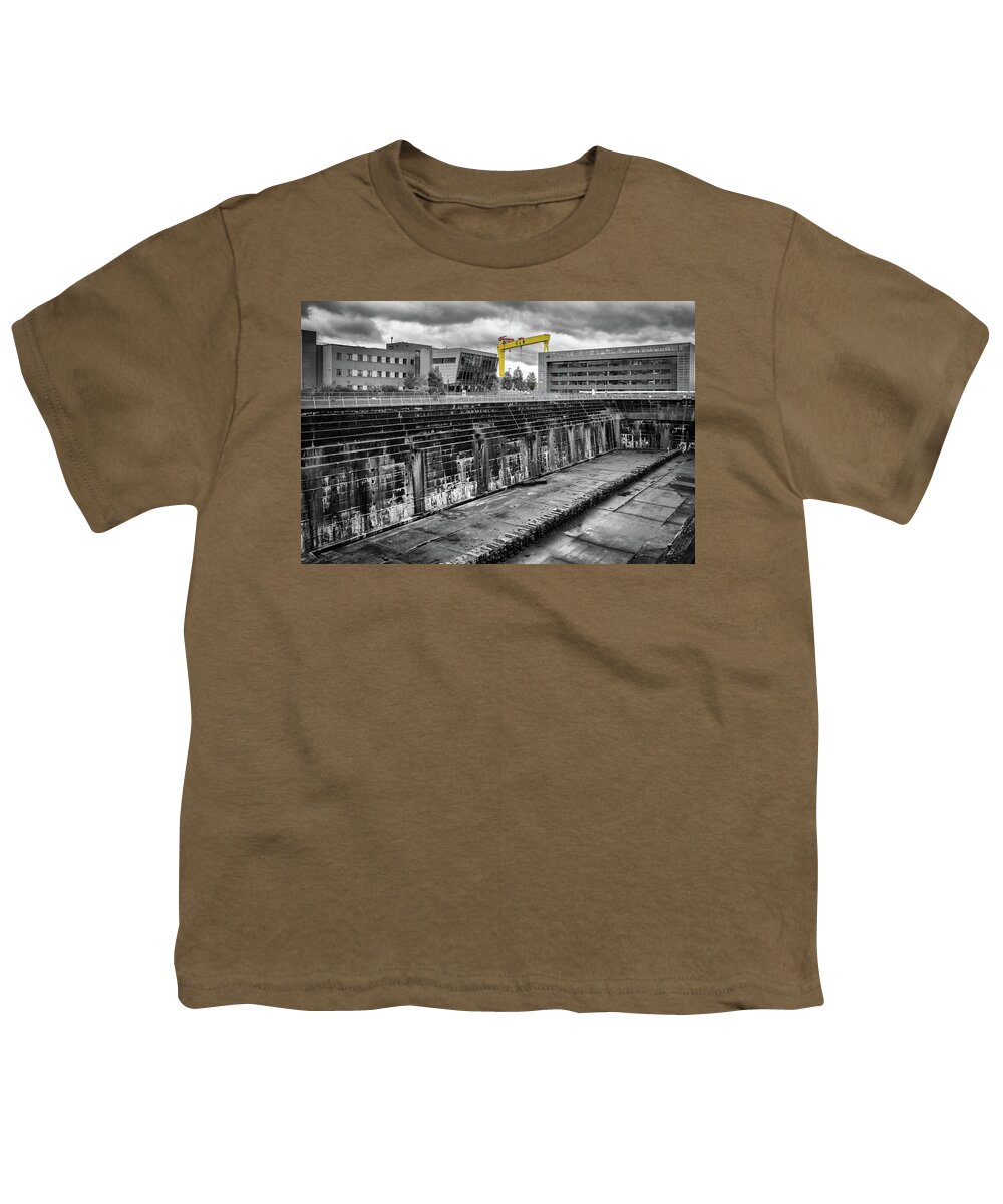 Belfast Youth T-Shirt featuring the photograph Titanic Dock by Nigel R Bell
