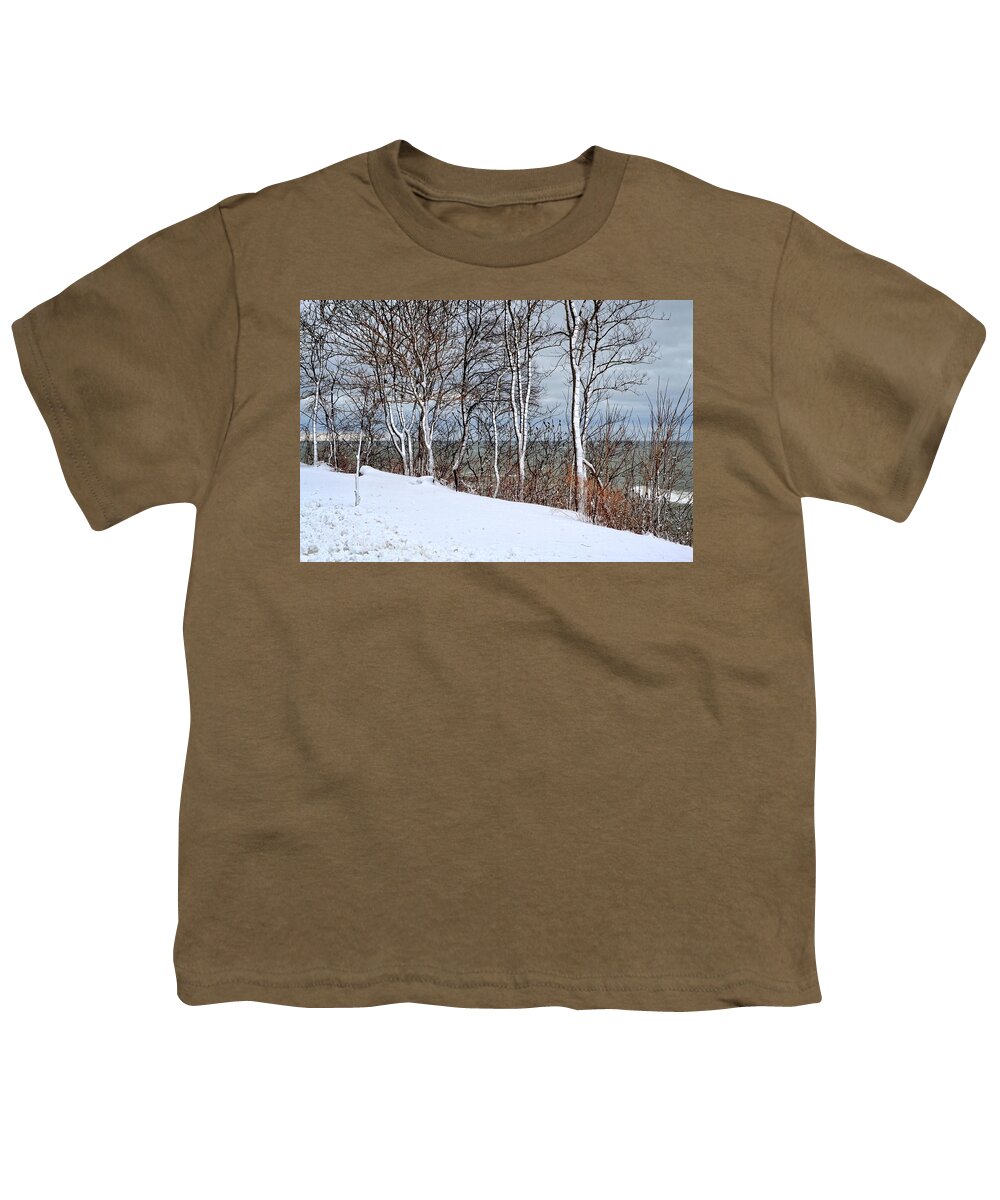 Season Youth T-Shirt featuring the photograph Top of the Bluff by Michelle Calkins