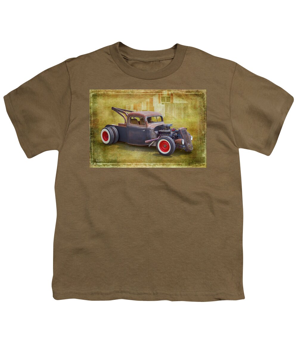 Rat Rod Youth T-Shirt featuring the photograph Tow Rat by Keith Hawley