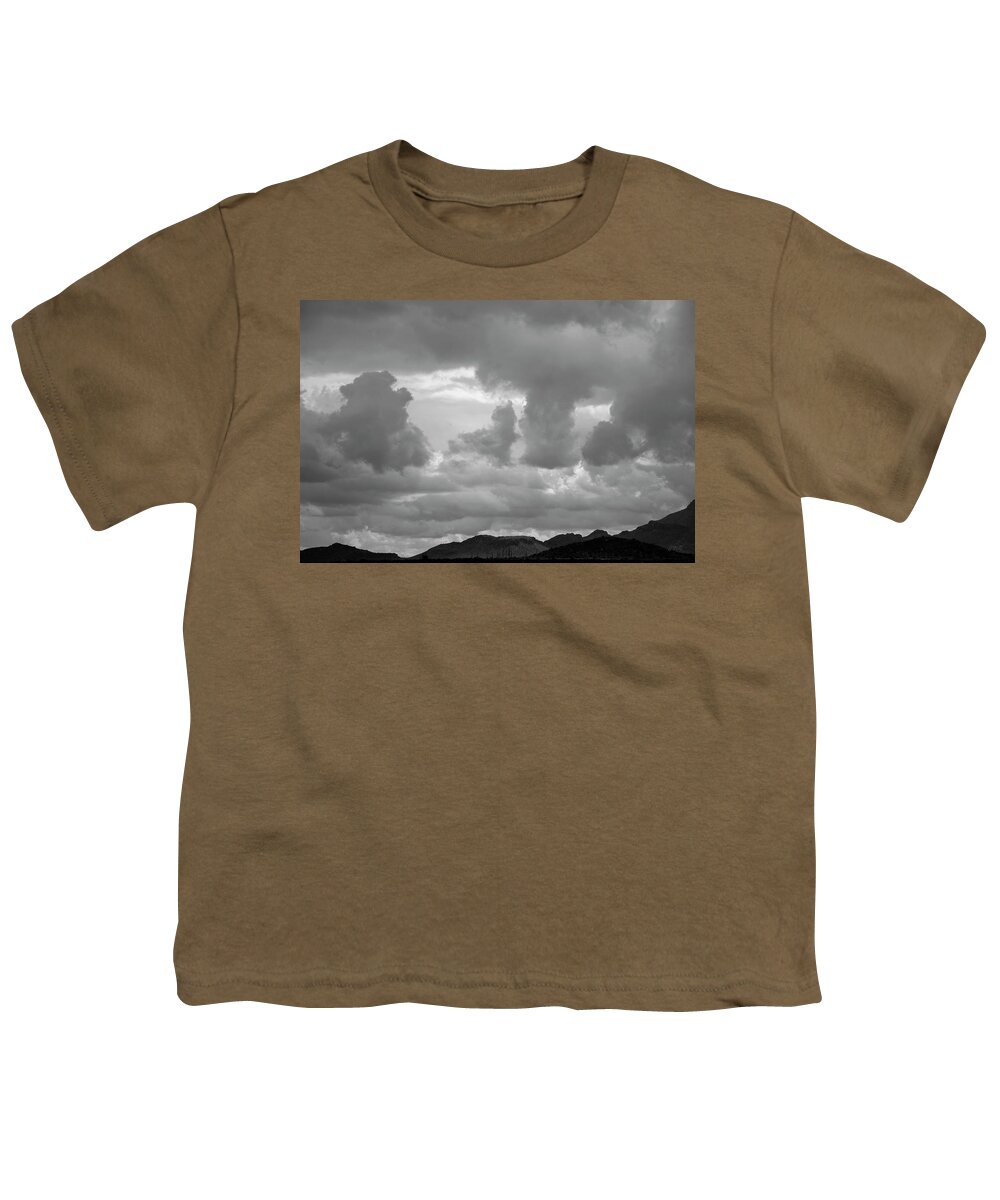 Tucson Youth T-Shirt featuring the photograph Tucson I BW by David Gordon