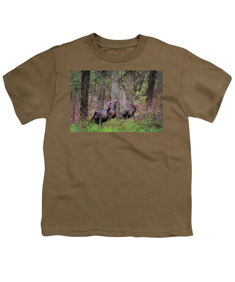 Turkey Youth T-Shirt featuring the photograph Turkey Hunting #1 by Susan Rissi Tregoning