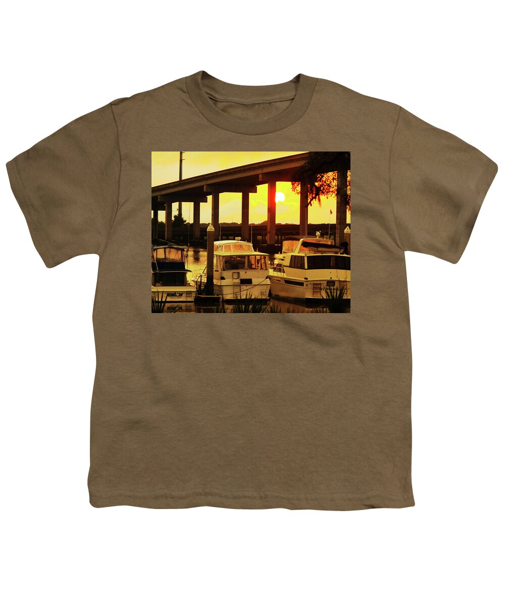 Jekyll Island Youth T-Shirt featuring the photograph Twilight on Jekyll Island by Rod Whyte