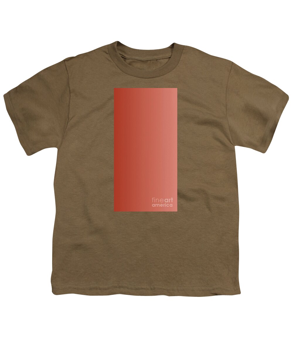 Red Youth T-Shirt featuring the digital art Vertical Red by Archangelus Gallery