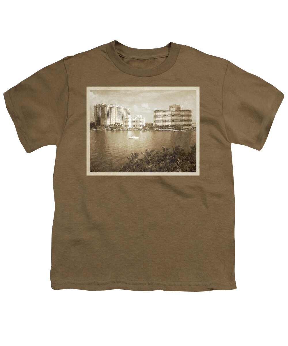 Miami Beach Youth T-Shirt featuring the photograph Vintage Miami Beach by Phil Perkins
