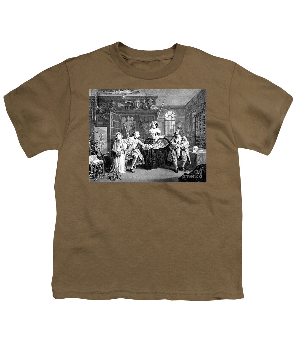 Science Youth T-Shirt featuring the photograph Visit To The Quack Doctor, 1745 by Science Source