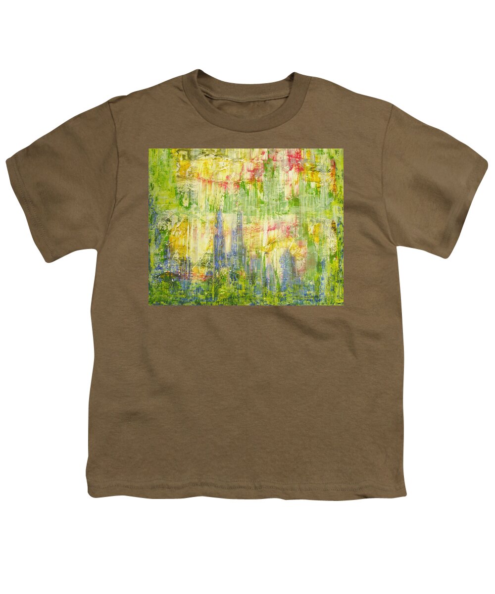 Acryl Painting Artwork. Mixed Media Youth T-Shirt featuring the painting W9 - the dome by KUNST MIT HERZ Art with heart