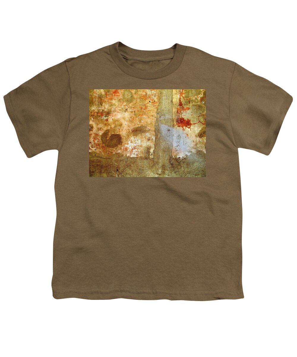 Texture Youth T-Shirt featuring the photograph Wall Abstract 156 by Maria Huntley