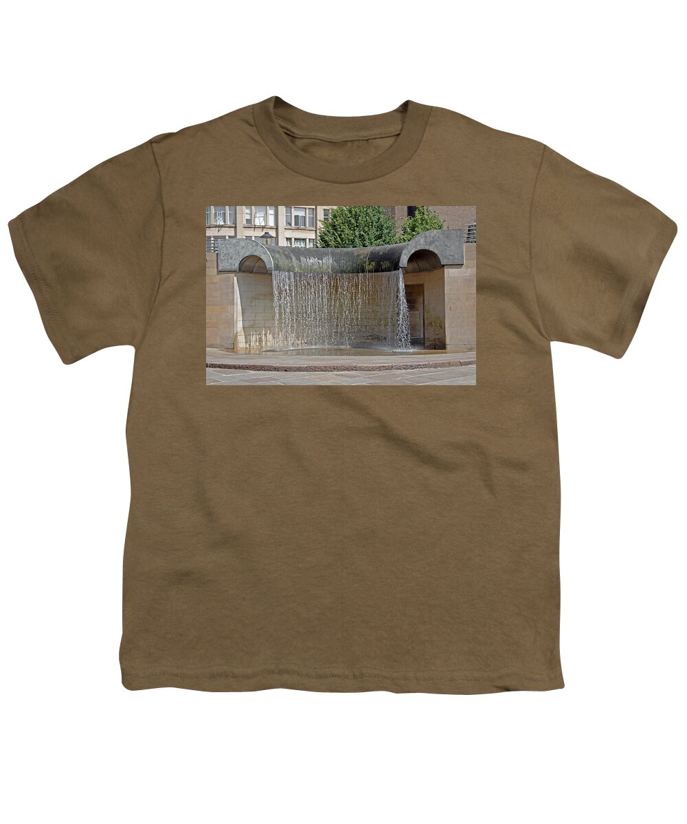 Europe Youth T-Shirt featuring the photograph Water Feature, Derby by Rod Johnson