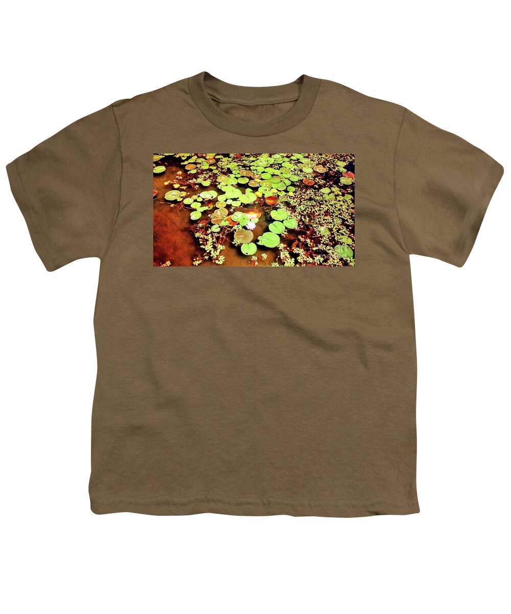Water Lilies Youth T-Shirt featuring the painting Water Lilies by Genevieve Esson