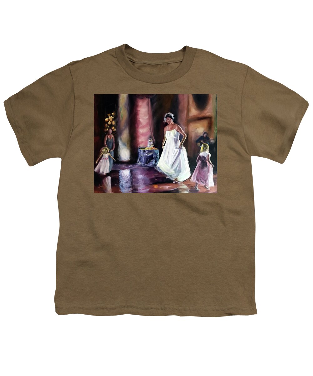  Youth T-Shirt featuring the painting Wedding Dance by Josef Kelly