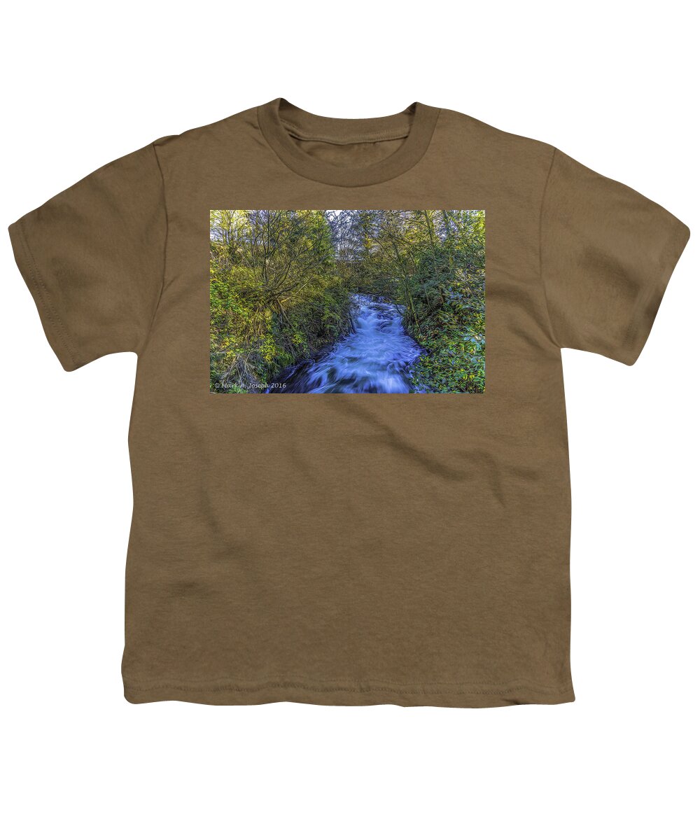 Creek Youth T-Shirt featuring the photograph Whatcom Creek by Mark Joseph