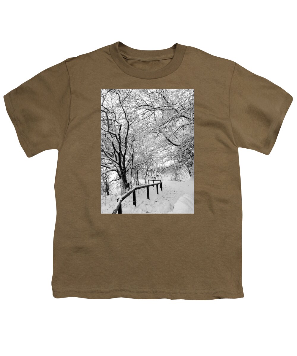 Winter Youth T-Shirt featuring the photograph Winter path by Lukasz Ryszka