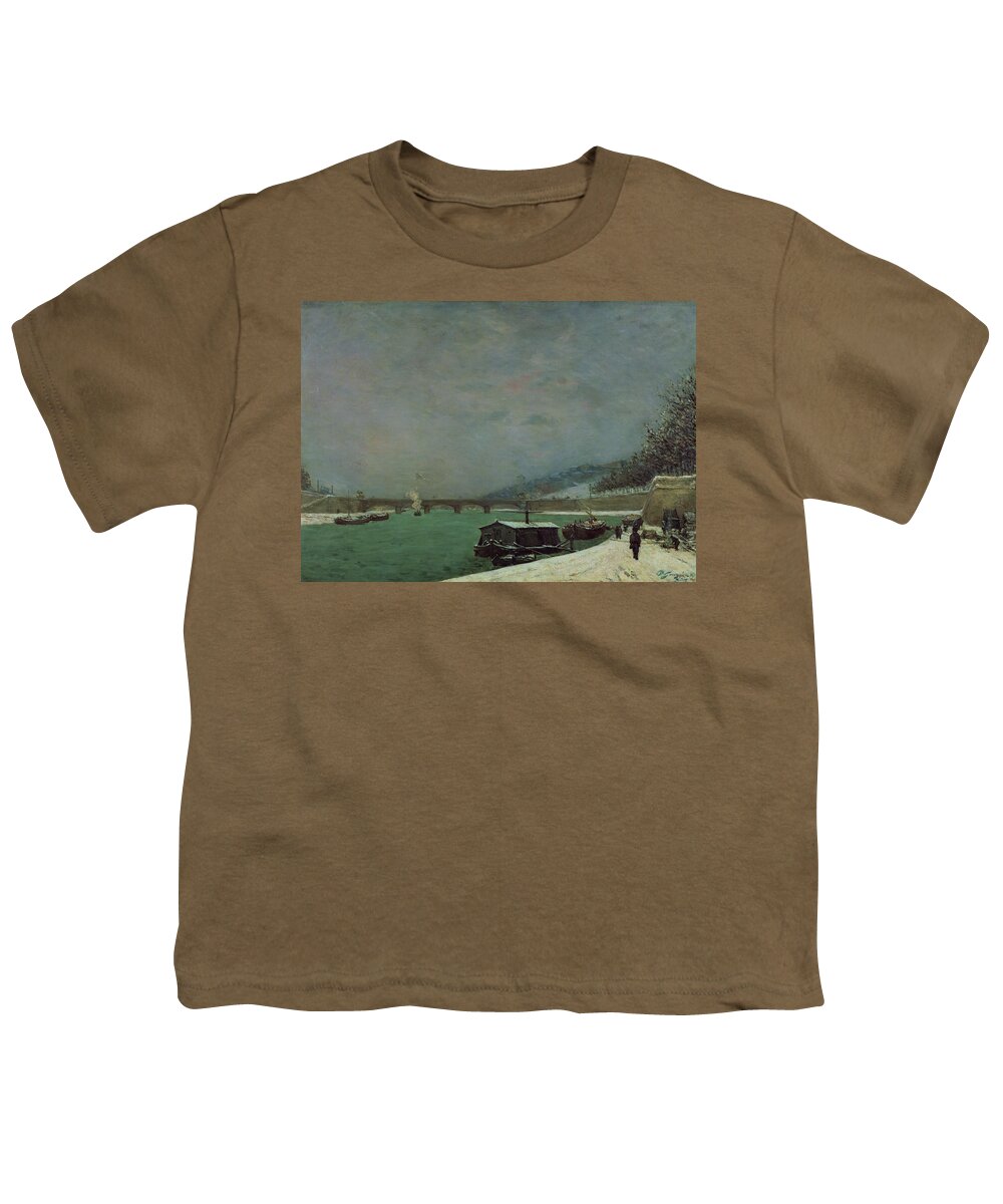 Cold Youth T-Shirt featuring the painting Winter by Paul Gauguin