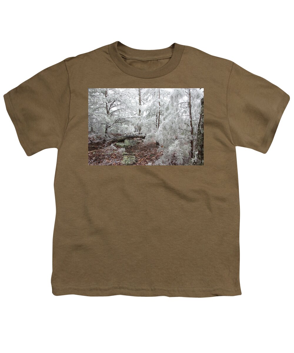 Frost Youth T-Shirt featuring the photograph Woodland Wonder by Mike Eingle