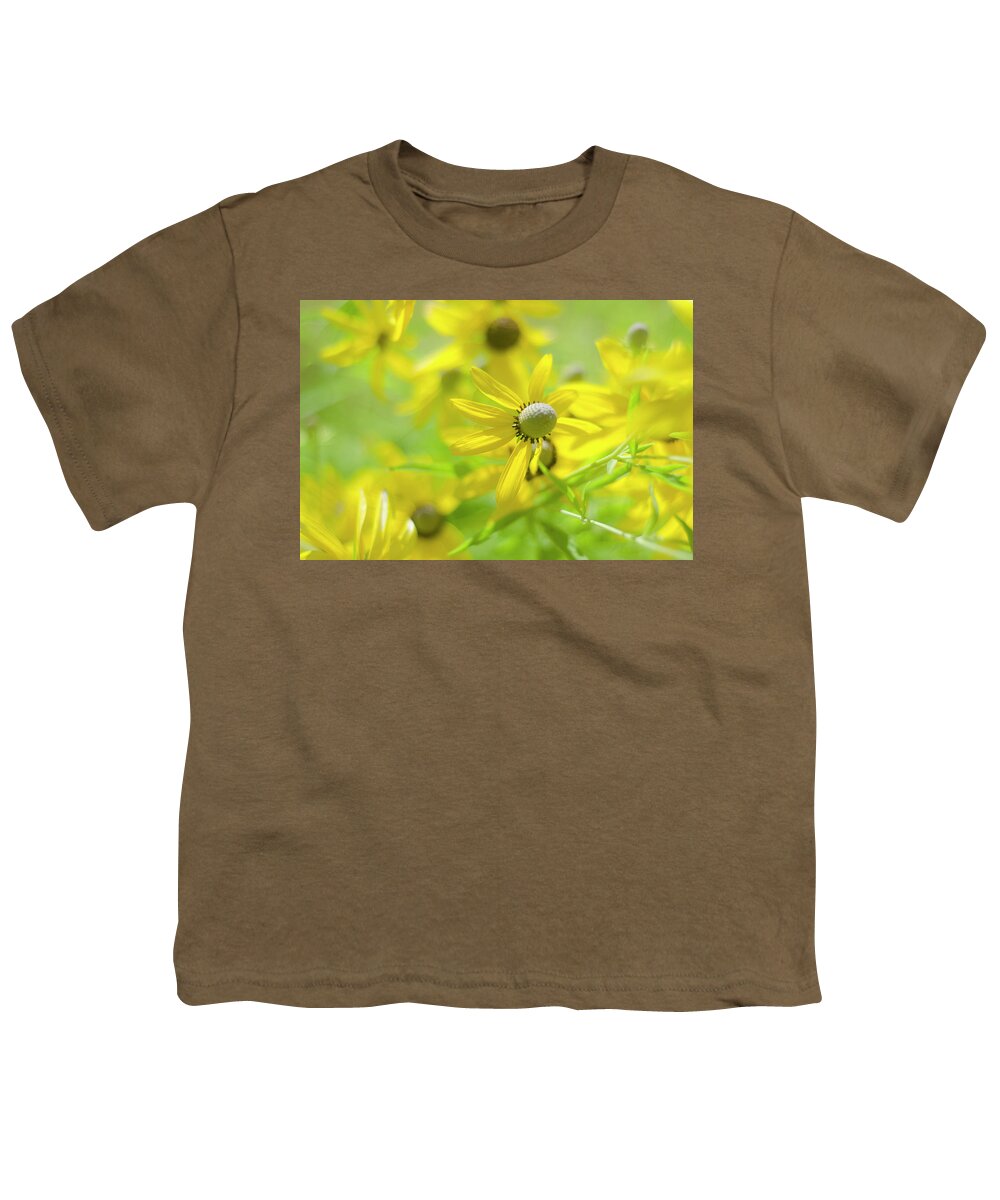 Yellow Youth T-Shirt featuring the photograph Yellow Cone Flowers by Rick Mosher