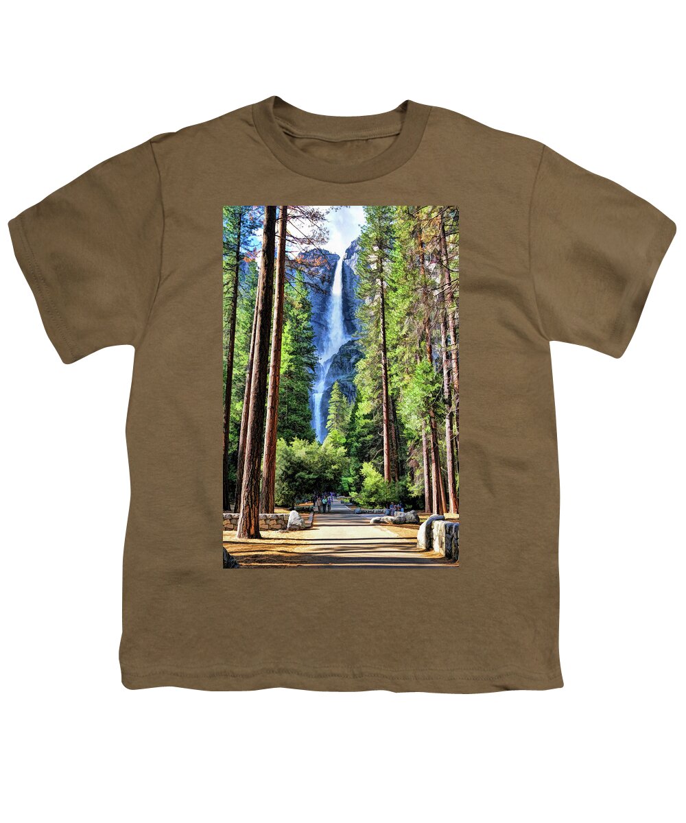Yosemite National Park Brown Youth T-Shirt 
