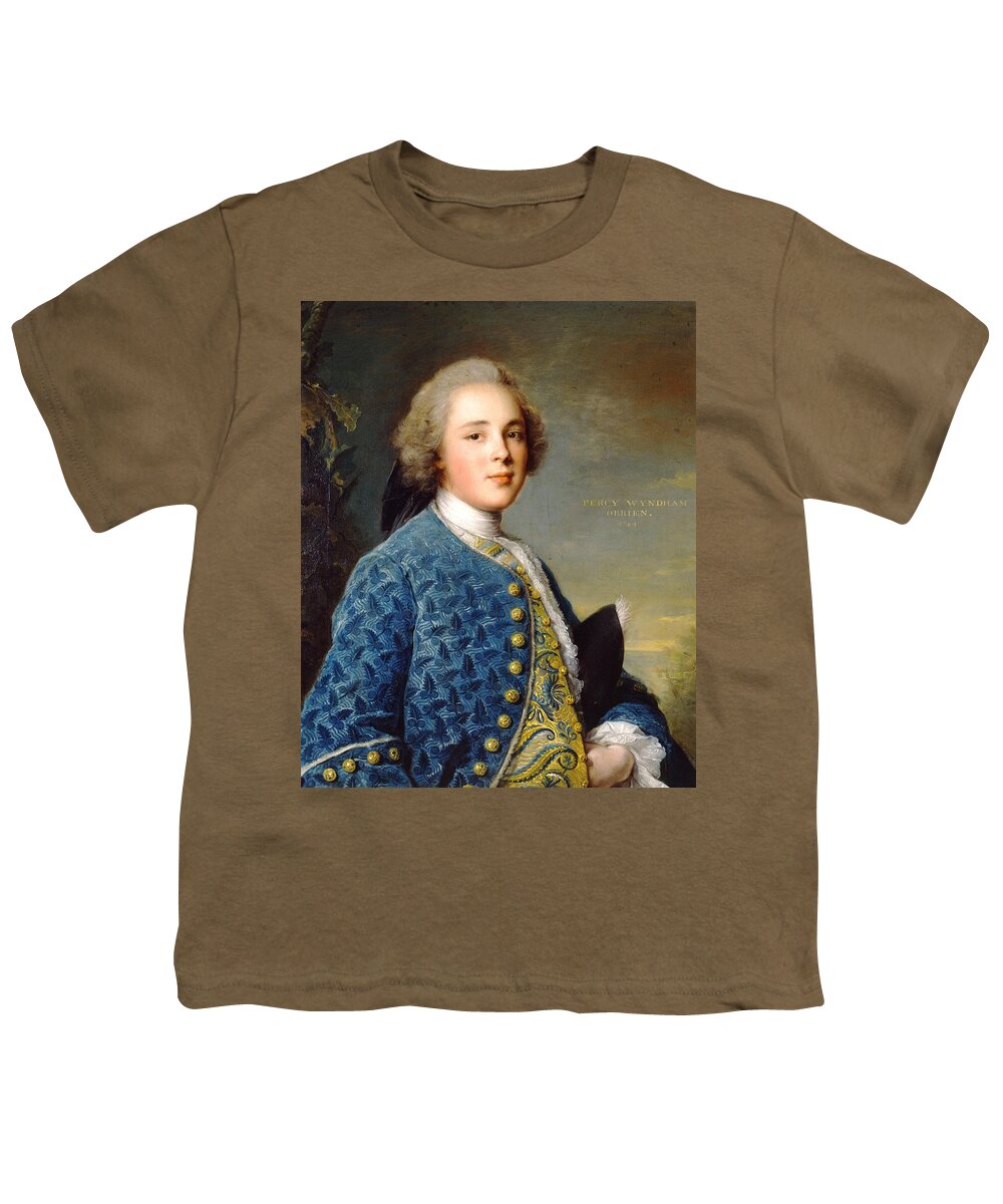 Jean-marc Nattier Youth T-Shirt featuring the painting Young Boy Percy Wyndham by MotionAge Designs