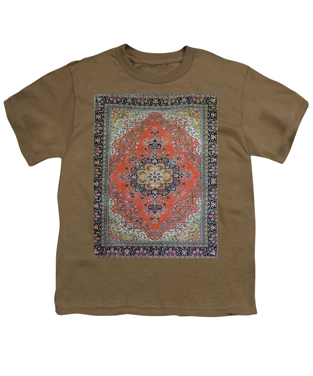 Bright Youth T-Shirt featuring the photograph Fine Turkish carpets rugs in a showroom #1 by Steve Estvanik