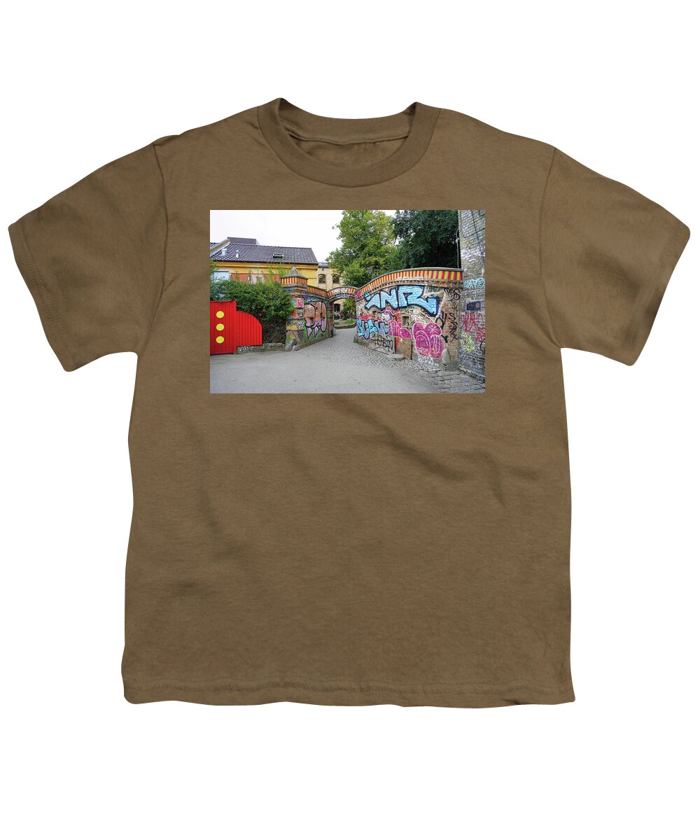 Freetown Christiania Copenhagen Denmark Youth T-Shirt by Rick Rosenshein - Fine Art America