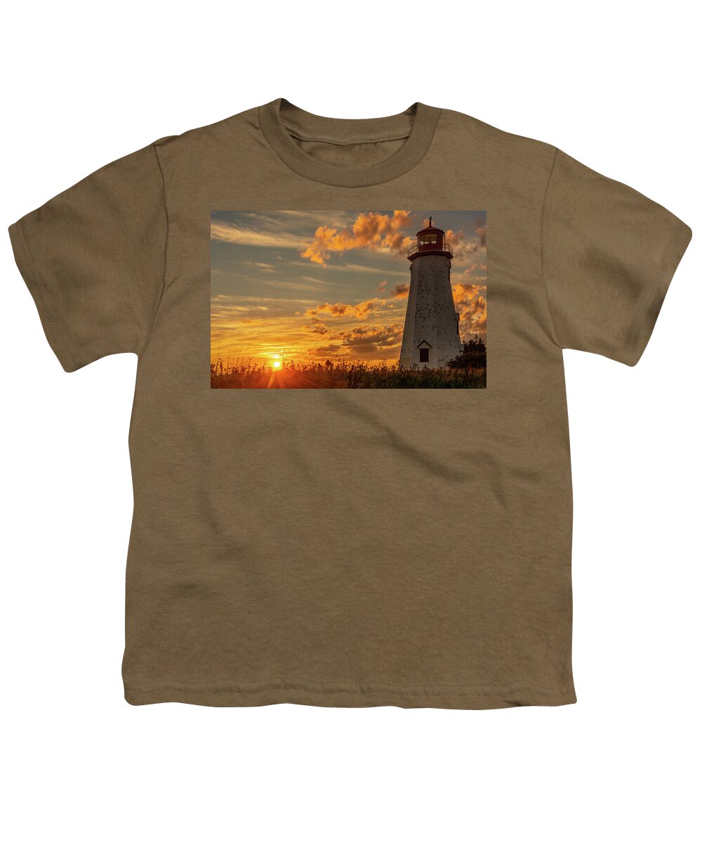 Sunburst Youth T-Shirt featuring the photograph Seacow Head Sunburst #2 by Marcy Wielfaert
