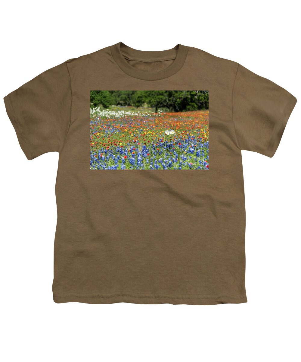  Youth T-Shirt featuring the photograph Texas Wildflowers #1 by Paul Quinn