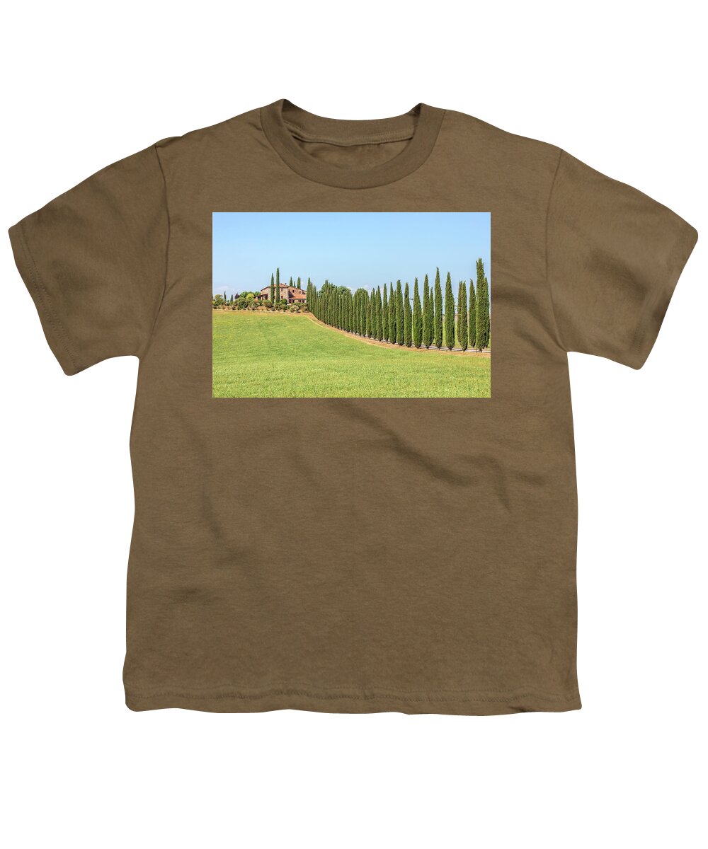 Podere Youth T-Shirt featuring the photograph San Quirico, Tuscany - Italy #10 by Joana Kruse